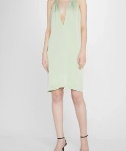 Best reviews of 😍 3.1 Phillip Lim 👩 women Crepe Back Satin Twisted Halter Neck 👗 Dress in Pistachio 😉 -Melissa Odabash Sales Store 1c57c836150f4fc1bb6b3ddc96313a42 1080x