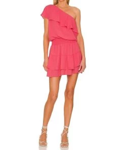 Best Pirce π€© Krisa π© women One Shoulder Ruffle π Dress in π¬ Candy π