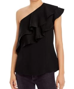 Discount 🤩 3.1 Phillip Lim 👩 Womens Drapey One Shoulder Blouse ✨