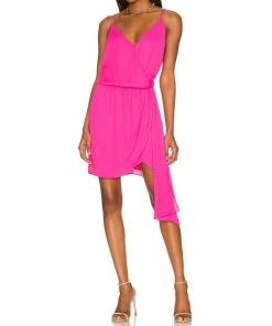 Cheapest π₯° women Krisa Wrap π Dress in Rosa π