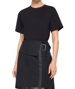 Best Sale ⭐ 3.1 Phillip Lim 👩 Womens Twill Belted T-Shirt 👗 Dress ✔️