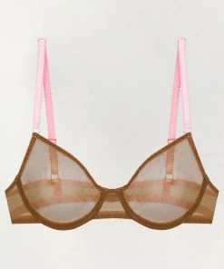 Deals 🌟 Dora Larsen 👩 women Rachael Underwire Bra In Khaki/Baby Pink/Grape ⌛