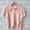 Cheapest 🔔 3.1 Phillip Lim 👩 women Short Sleeve Lofty Knit Polo Top in Blush 🎁 -Melissa Odabash Sales Store aea83e25922949e6a3fa7c712a815c70 1080x
