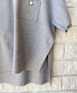 Promo 🔔 3.1 Phillip Lim 👩 women Short Sleeve Tech Milano Polo Top in Medium Heather Grey 👏 -Melissa Odabash Sales Store b9eb84c1d71946dc872ece9c29ce54e4 1080x