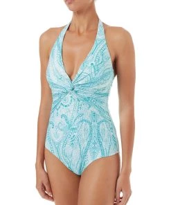 Brand new π women Melissa Odabash Zanzibar Halter One-Piece π₯°