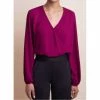 Best deal ✨ Krisa 👩 women Smocked Waist Surplice Long Sleeve Top in Wine ✔️ -Melissa Odabash Sales Store d2b34b190c564546bf9d94ecb07ca1f7 1080x