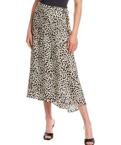 Flash Sale ⭐ women Krisa Wrap Midi 👗 Skirt 😉