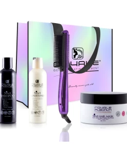 Top 10 ✔️ Royale USA Ceramic Straightening Brush w/ Cleanse & Treat Collection ⭐